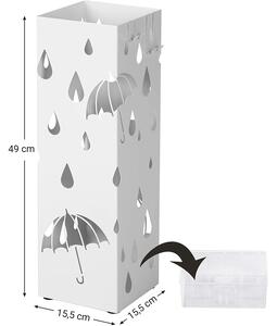 Bijeli stalak za kišobrane SAFFA