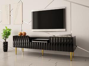 TV stol Merced B100Sjajno crna, Crna, 160x51x40cm