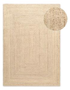 Obostrani/ručno rađen juten tepih u svijetloj prirodnoj boji 80x150 cm Sharmila Natural White – Hanse Home