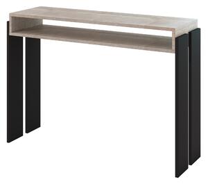 Zondo.hr Konzolni stolić Ramea (hrast platinum grange + crna). Akcija -17%. 1055238