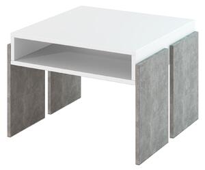 Zondo.hr Stolić za kavu Ramea (bijela + kamen). Akcija -20%. 1055243