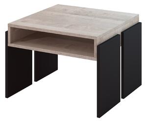 Zondo.hr Stolić za kavu Ramea (hrast platinum grange + crna). Akcija -20%. 1055242