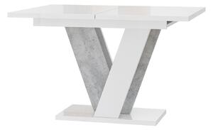 Zondo Blagovaonski stol Venag (bijeli sjaj + kamen) (za 4 do 6 osoba). 1055271