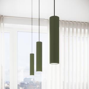 SOLLUX LIGHTING ALORA viseća svjetiljka, maslinasto zelena, Ø 8 cm, metalna, GU10, prigušiva, Zelena, Dnevni boravak/blagovaonica, Aluminij
