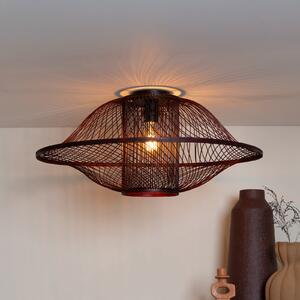 Good & Mojo GOOD MOJO Stropna lampa Maui, crvena, Ø 70 cm, bambus, E27, prigušiva, Crvena, Dnevni boravak/blagovaonica, Bambus
