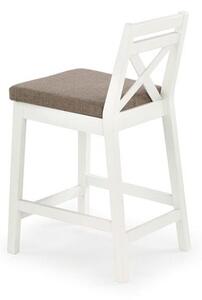Polubarska stolica Houston 315Bijela, 83x41x48cm, Tkanina, Drvene, Drvo