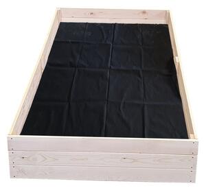 Prirodni podignuti drveni krevet 200 x 80 x 27 cm