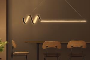 Luster Waterwave - Black Body, Yellow Light