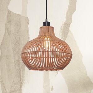 Good & Mojo GOOD MOJO Kalahari viseća lampa, Ø 32 cm, prirodna, ratan, E27, prigušiva, Drvo, Dnevni boravak/blagovaonica, Drvo