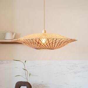 Good & Mojo GOOD MOJO Madura viseća lampa, Ø 60 cm, prirodna/smeđa, bambus, prigušiva, Drvo, Dnevni boravak/blagovaonica, Bambus