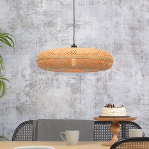 Good & Mojo GOOD MOJO viseća lampa Palawan, prirodna, Ø 60 cm, bambus, E27, prigušiva, Drvo, Dnevni boravak/blagovaonica, Bambus