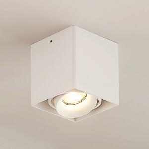 Arcchio Kubika downlight GU10, 1 žarulja, bijela, prigušiva, Bijela, Područje hodnika, Metal