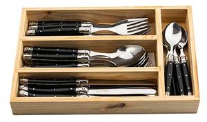 Laguiole PREMIUM LINE Set pribora za jelo (24 dijelni) - Black