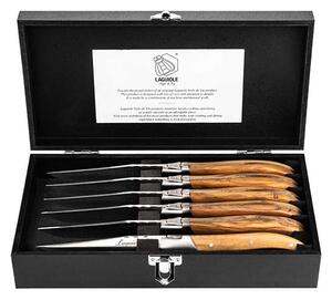 Laguiole LUXURY LINE Set noževa za odreske - Olive (6 komada)
