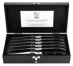 Laguiole LUXURY LINE set noževa za odreske - Black Ebony (6 kom)