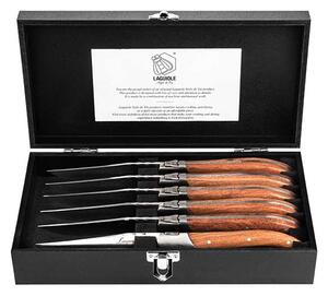 Laguiole LUXURY LINE Set noževa za odreske - Rosewood (6 komada)
