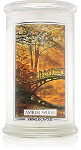 Kringle Candle Amber Wood mirisna svijeća 624 g