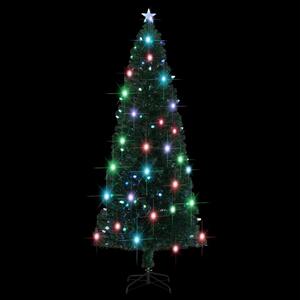 VidaXL Osvijetljeno božićno drvce sa stalkom 240 cm optička vlakna
