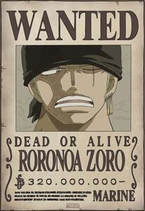 Poster One Piece - Wanted Zoro