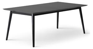 Crni proširiv blagovaonski stol s crnom pločom stola 100x210 cm Meza – Hammel Furniture