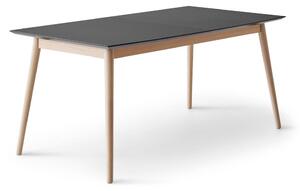 Proširiv blagovaonski stol s dodatnom pločom s crnom pločom stola 100x210 cm Meza – Hammel Furniture