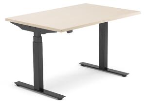 Modulus radni stol, 1200x800 mm, crni okvir, breza