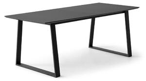 Crni proširiv blagovaonski stol s crnom pločom stola 100x210 cm Meza – Hammel Furniture