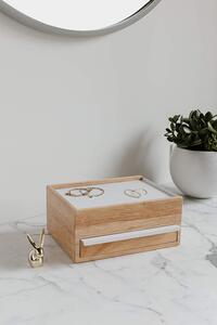 Kutija za nakit Douce - Prirodni / bijela