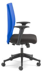 Uredska stolica Milton, crno sjedište, plavi naslon