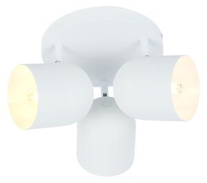 Bijela stropna svjetiljka s metalnim sjenilom 32x32 cm Azuro – Candellux Lighting