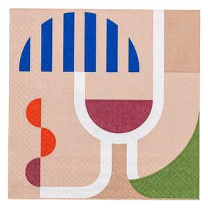 Papirnati ubrusi u setu 20 kom Wine – Bloomingville
