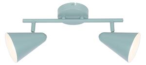 Plava stropna svjetiljka s metalnim sjenilom 42x10 cm Amor – Candellux Lighting