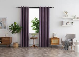 Zamračujuća zavjesa DUNES VELVET 140x250 cm, ljubičasta Sistem za vješanje: Traka za nabiranje