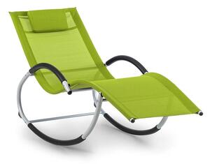 Blumfeldt Westwood, ležaljka s njihaljkom, ergonomska, aluminijski okvir, zelena
