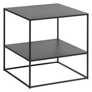 Crni metalni stolić za kavu 50x50 cm Pebble – Unique Furniture