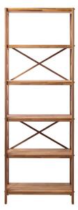 Regal od punog hrasta u prirodnoj boji 70x198 cm X-Shelf – Unique Furniture