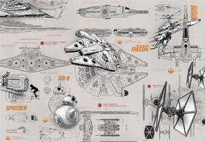 Foto tapeta Star Wars Blueprints 8-493