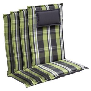 Blumfeldt Donau, jastuk za stolicu, visoki naslon, za vrtnu stolice, poliester, 50 × 120 × 6 cm, 4 x podloška