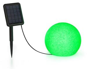 Blumfeldt Shinestone Solar 20, kuglasta svjetiljka, solarna ploča, Ø 20cm, RGB-LED, IP68, baterija