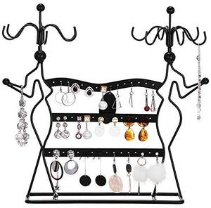 Dizajn stalak za nakit, u dvije boje, metalni - Crna