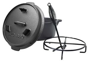 Klarstein Guernsey, premium lonac od lijevanog željeza, 4,5 BBQ lonac, lijevano željezo, veličina S / 4,5 qt / 4,2 L
