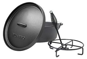 Klarstein Galloway, lonac od lijevanog željeza, 6.0 BBQ lonac, lijevano željezo, noge, veličina M/6 qt/5,5 L