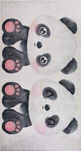 Crno-bijeli dječji tepih 80x150 cm Panda Friends – Vitaus