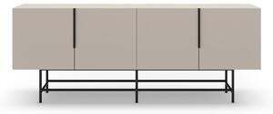 Krem niska komoda 200x77,5 cm Eldia – Marckeric