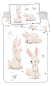 Pamučna dječja posteljina za dječji krevetić 100x135 cm Bunnies – Jerry Fabrics