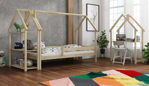 Ourbaby Frank House bed prirodni 160x80 cm