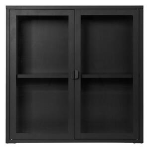 Crna metalna viseća vitrina 80x80 cm Brisbane – House Nordic