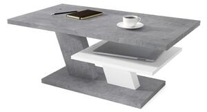 CLIFF MAT beton millenium / bijelo, stolić za kavu