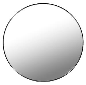 Crno okruglo ogledalo LEOBERT 60cm Promjer ogledala: 80 cm