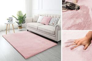 Zečja svila tepih - ružičasta 100x150 cm